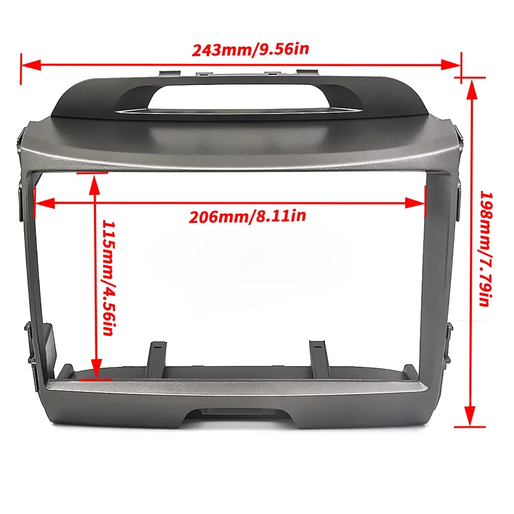 

9 inch Car Radio Fascia for KIA SPORTAGE 2010-2015 Stereo Panel Dash Installation Kit Double Din Frame GPS DVD Bezel
