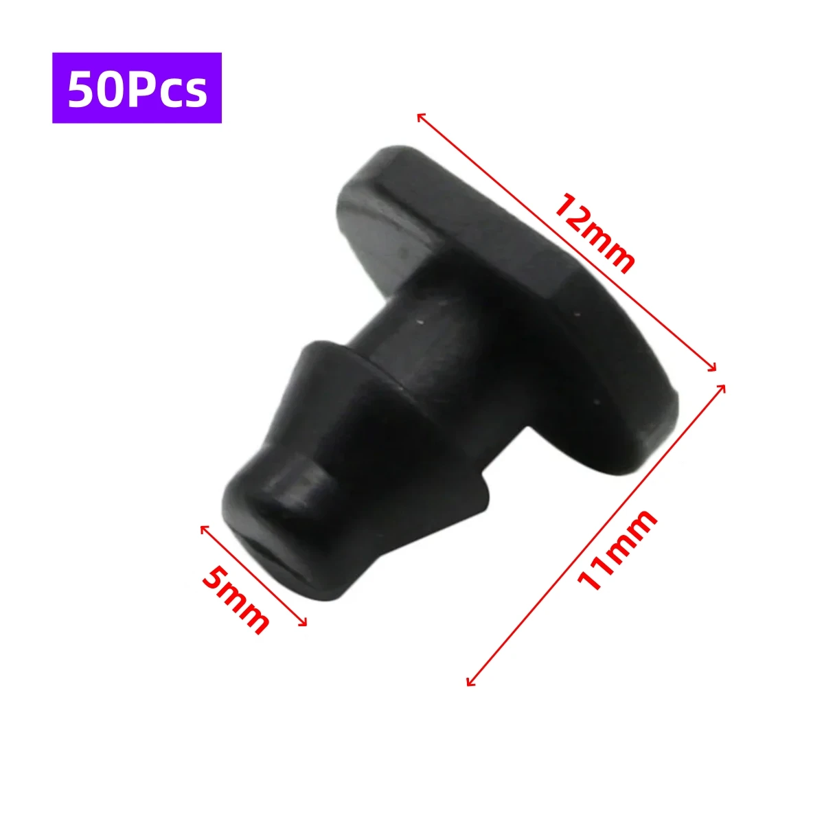 High Quality 4/7mm Hose End Plugs 1/4 Inch Hose Waterstop Connectors Garden Irrigation System Pipe Stop Water Accessories 50 Pcs