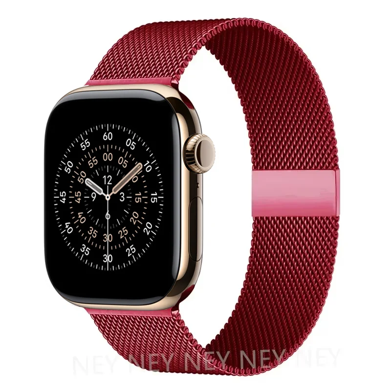 Milanaise-Schlaufenarmband für Apple Watch Band 11 46 mm 44 mm 40 mm 41 mm 42 mm 45 mm Armband iWatch Serie 10 8 7 6 5 4 SE 9 Ultra 3 49 mm