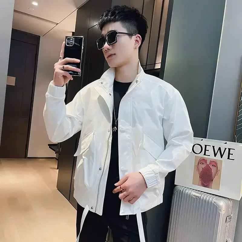 Male Coats Slim Fit Trendy Clothing Fashion 2025 New In High Quality Men\'s Cargo Jackets Luxury Designer Vintage Original Brands