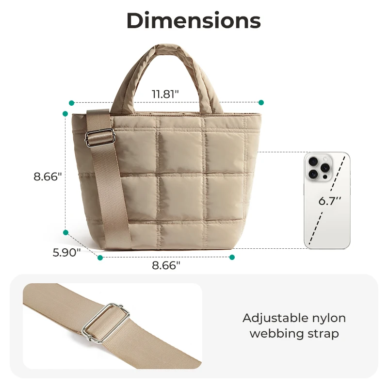 BAGSMART Duffel Bag For Women Travel Crossbody Tote Bag Multi-Function Sport Gym Bag Waterproof Casual Overnight Shoulder Bag view 6