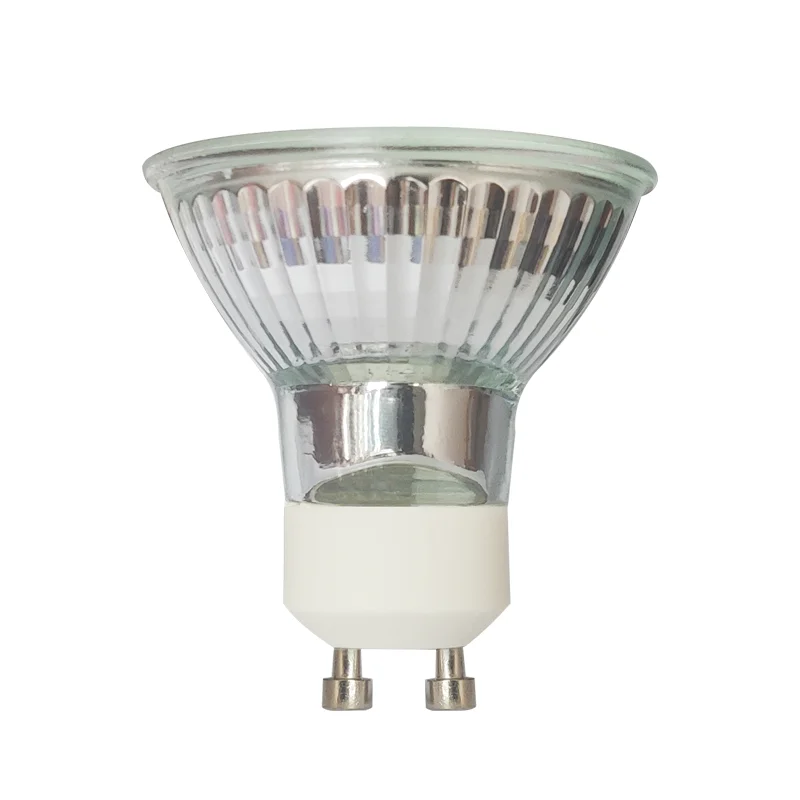 Gu10 Base Lampara 220v Halogen Bulb Spot Light,hal-gu10 Wholesale 35w 50w Glass White Halogen Light 50 Watt 360 95 5000