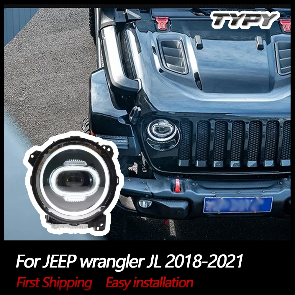 

Car Headlamp Headlights Modified LED Head Lamp Head Light DRL Running Lights Turn Signal For JEEP wrangler JL 2018-2021