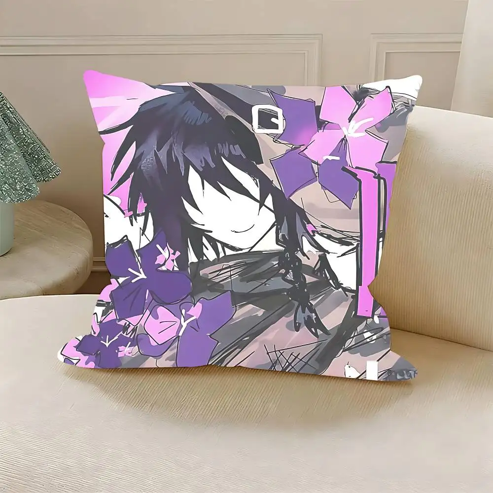 A-Azure Time Forsaken Polyester Printed Pillow Cover Square 30 35 40 45 50 55 cm Soft for Sofa Bed Car Home Decor
