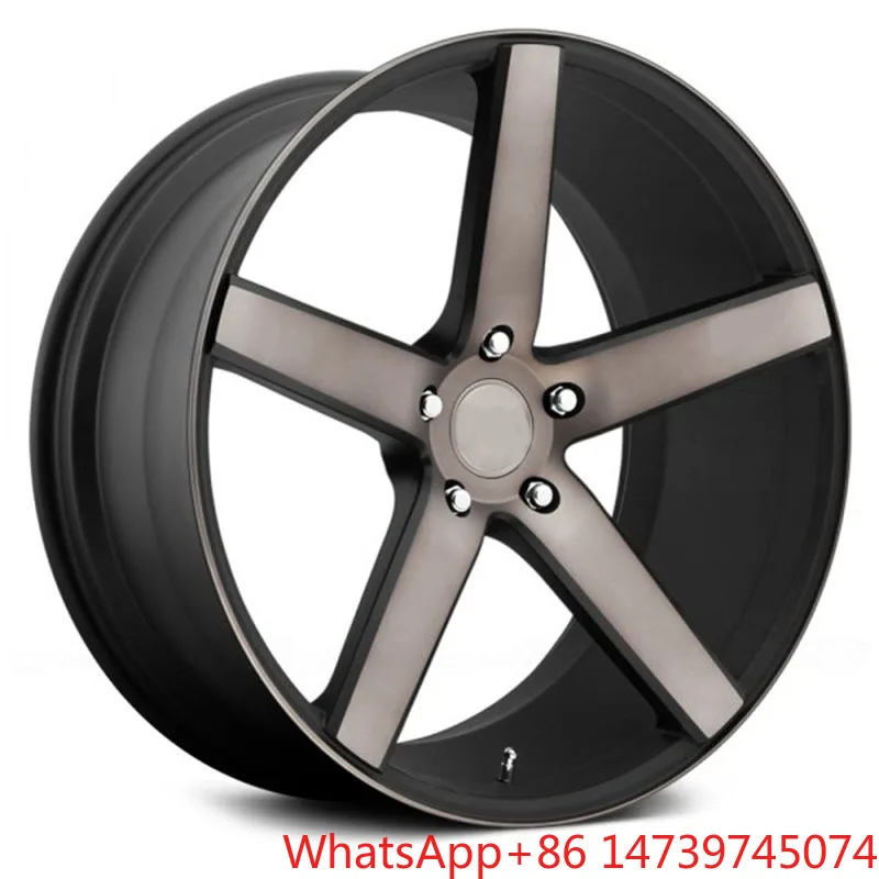 Black Car Rims 18 19 20 Inch 5-spokes Concave Lightweight Passenger Car Wheels For 4motion ForumF20,F30,F35,G20,G30,E90,E60
