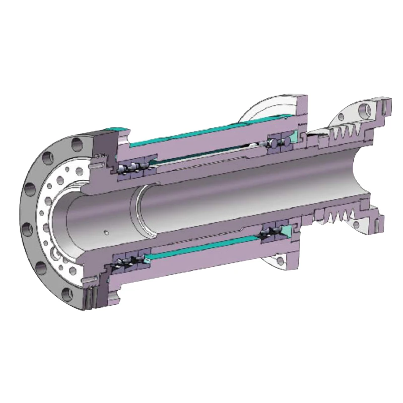 FORGEX A2-5 Lathe Spindle Assembly 6000 RPM 56mm Through Hole Bearing Hydraulic Cylinder & Chuck for CNC Turning