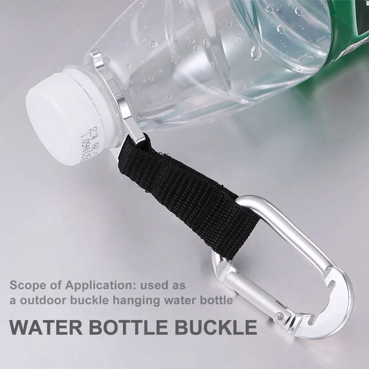 

5Pcs Water Bottle Buckle Aluminum Alloy Portable Clip for Hiking Camping Biking Motorcycle Backpack Outdoor Activities Bottle