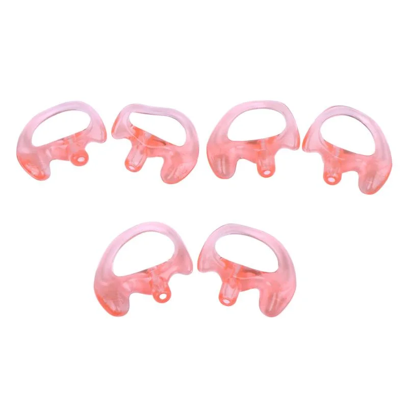 2Pcs Ear Molds Soft 2-Way Radio Earmold Replacing Earpiece Insert For Acoustic Coil Tube Audio Kits Headphone Accessories