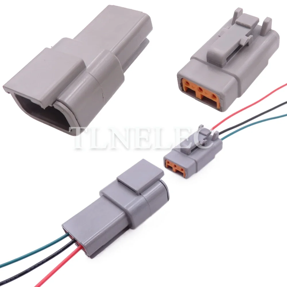 3 Pin Way Car Male Plug Female Sockets Auto Wire Harness Socket with Wires DTM06-3S DTM04-3P ATM04-3P ATM06-3S