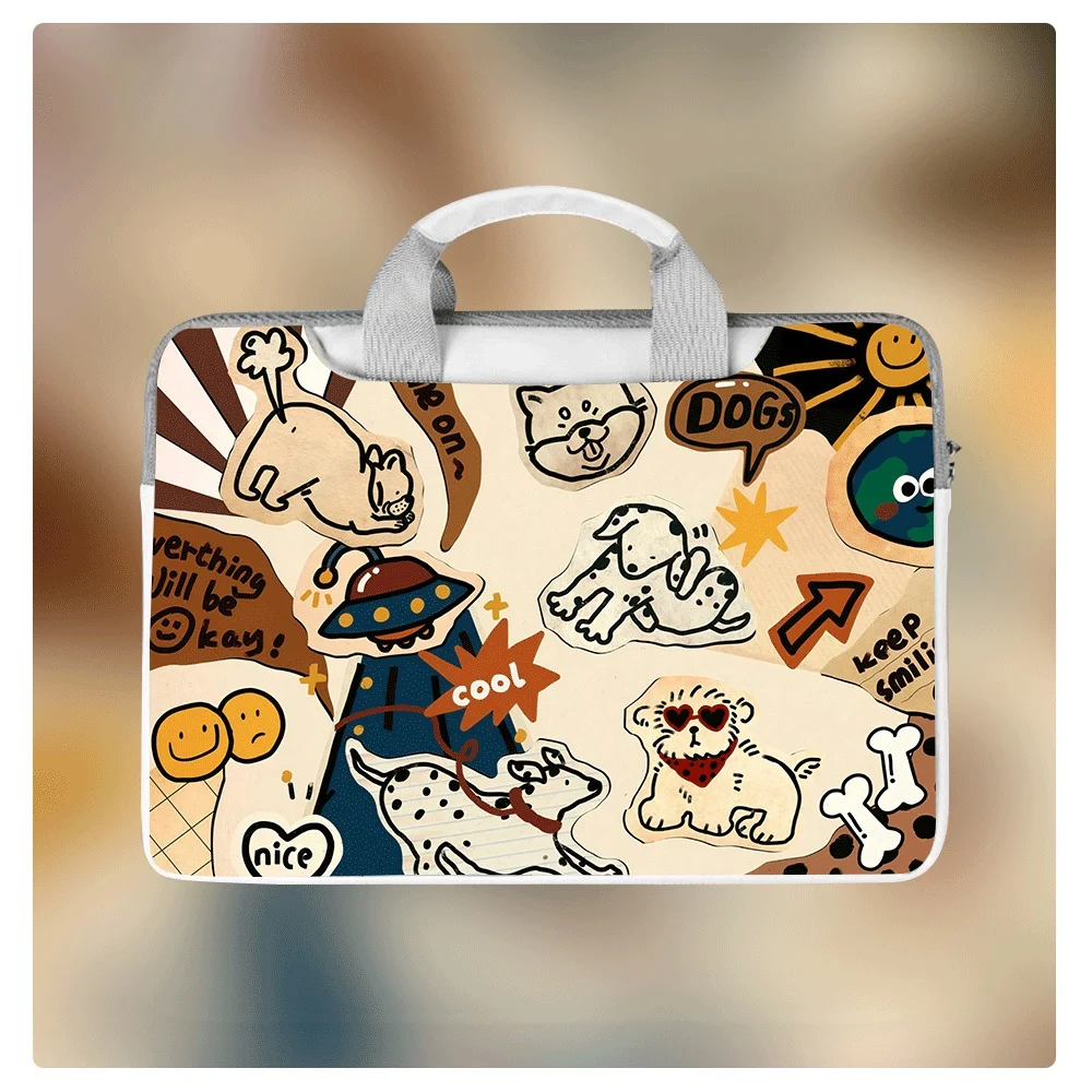 

Cartoon Printed Laptop Bag Laptop Case Laptop Protective Case for Macbook Case 13 14 15.6 Inch Macbook Air Asus Huawei Briefcase