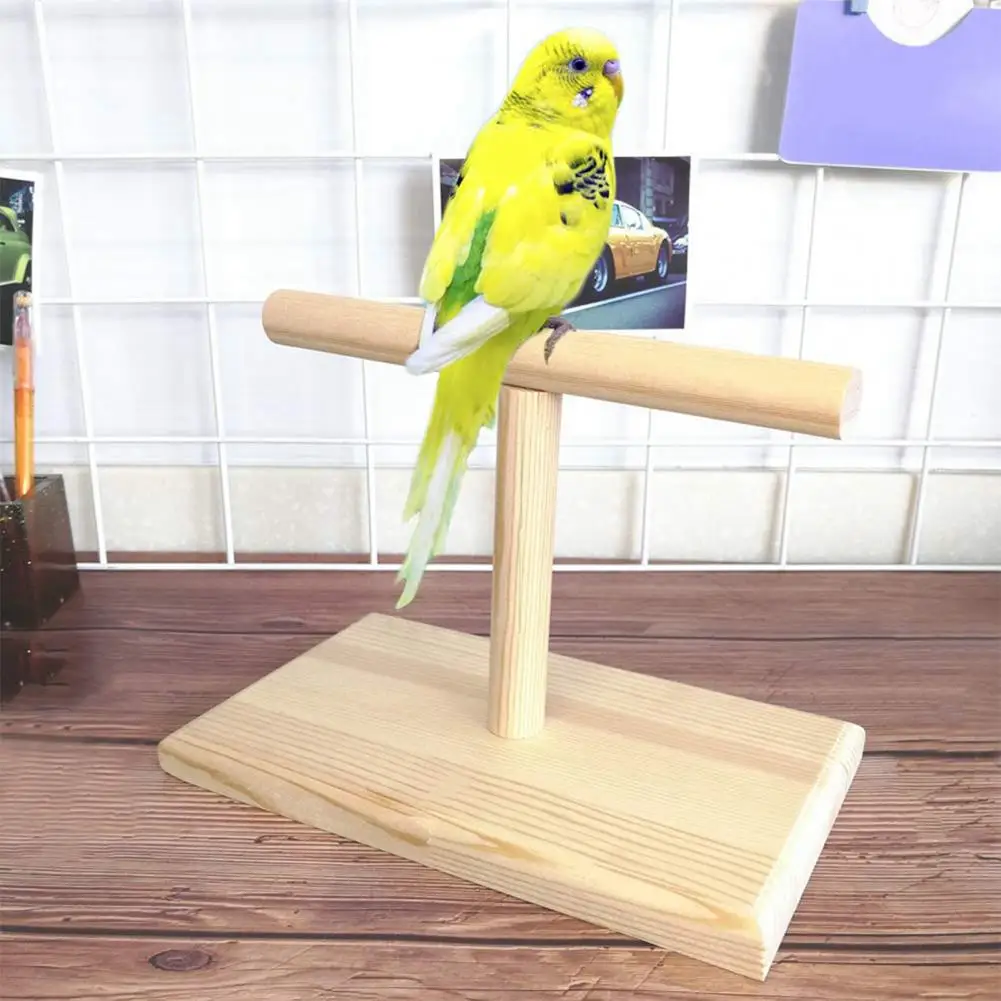 Durable Parrot Rack  Safe Eco-friendly Bird Stand  Parrot Wooden Tabletop Perch