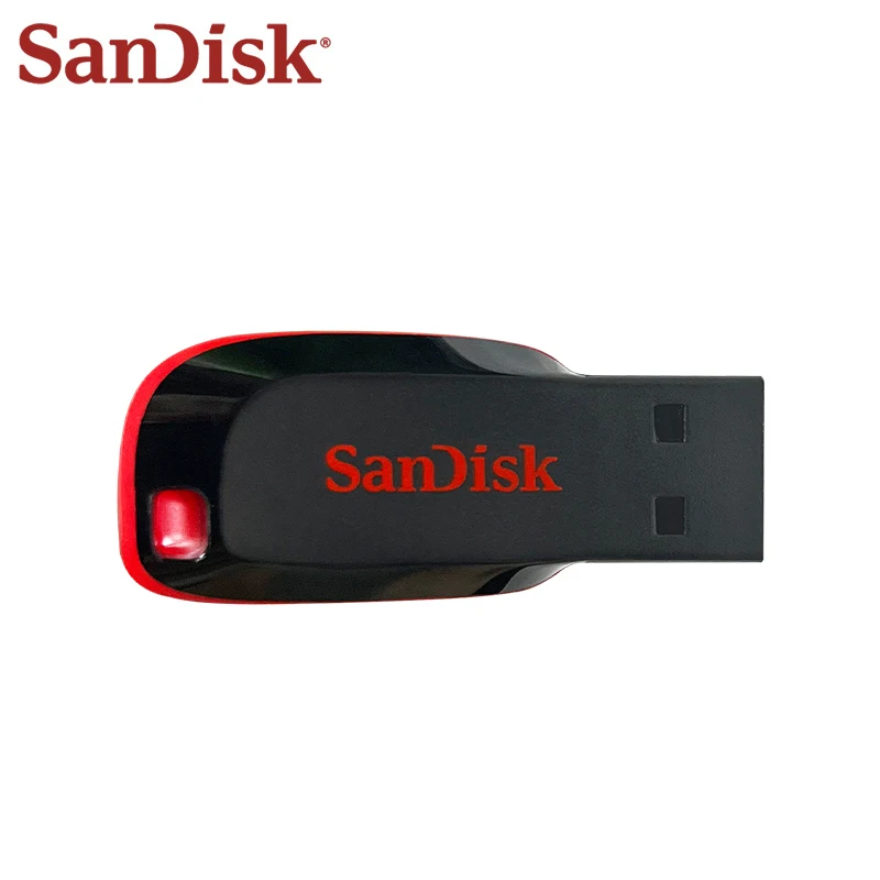 SanDisk Cruzer Blade USB 2.0 CZ50 USB-флешка 128 ГБ 64 ГБ 32 ГБ 16 ГБ Оригинальный флэш-накопитель с базовым накопителем Memory Stick U-диск