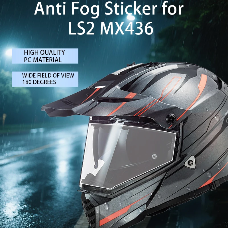 Anti Fog Film Fit for MX436 Pioneer Helmets  Anti Fog Sticker Motorcycle Helmet Accessories