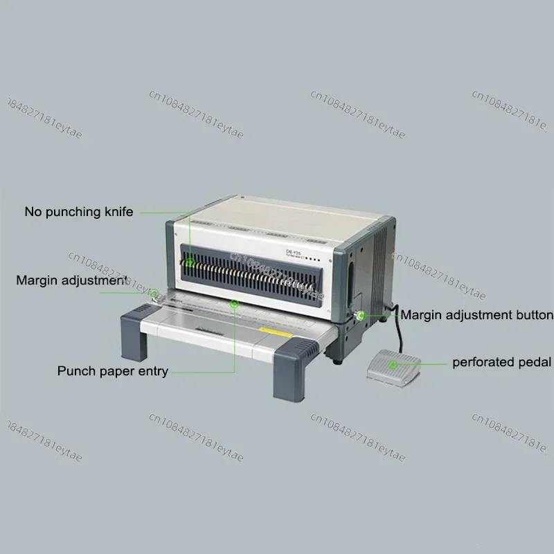 Machine D600/M600 Special Tool, Electric Comb Binding Machine with Interchangeable Die for Different Holes