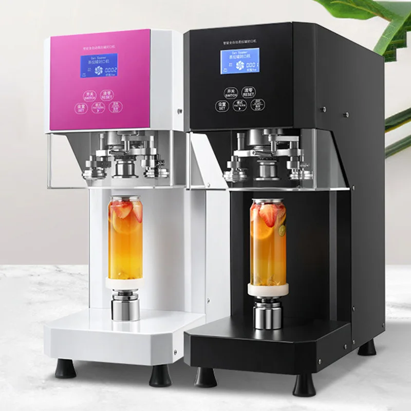 

Commercial Automatic Can Sealing Machine For Plastic Aluminum Cans Beverage Shop Equipment Digital Control Leak Proof Efficient