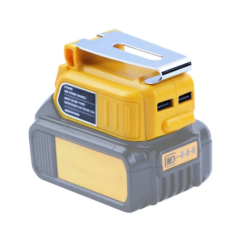 Imagem -04 - Adaptador Conversor Usb para Dewalt Black & Decker Bateria de Lítio 1820v Interface de Saída 12v dc Aparelhos Compatíveis Novo