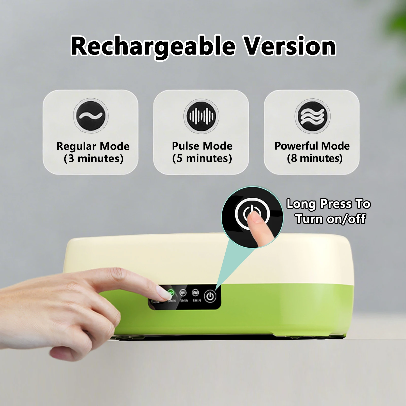 고주파 진동 클리너 스마트 타이밍 3가지 청소 모드 보석/젖꼭지/화장 도구/안경에 적합