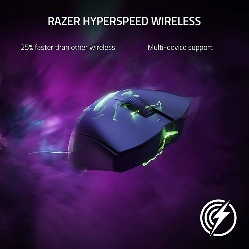 Беспроводная игровая мышь Razer DeathAdder V3 Pro, 64 ГБ, Ультралегкая, с оптическим датчиком фокусировки 30 к, с быстрыми оптическими переключателями Gen-3