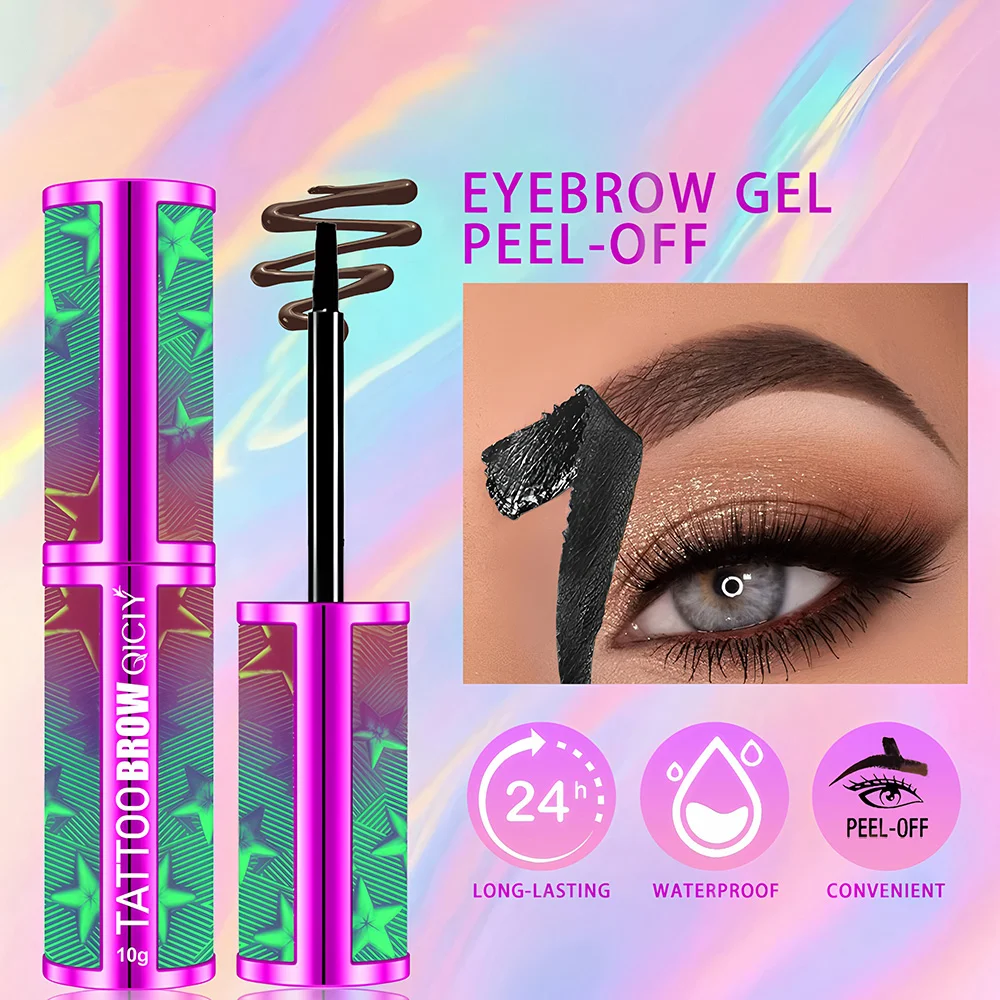 สีย้อมคิ้ว 1 ชิ้น กันน้ําและกันเหงื่อ ติดทนนาน ลอกง่าย ป้องกันรอยเปื้อน ไม่ซีดจาง และไม่จับตัว