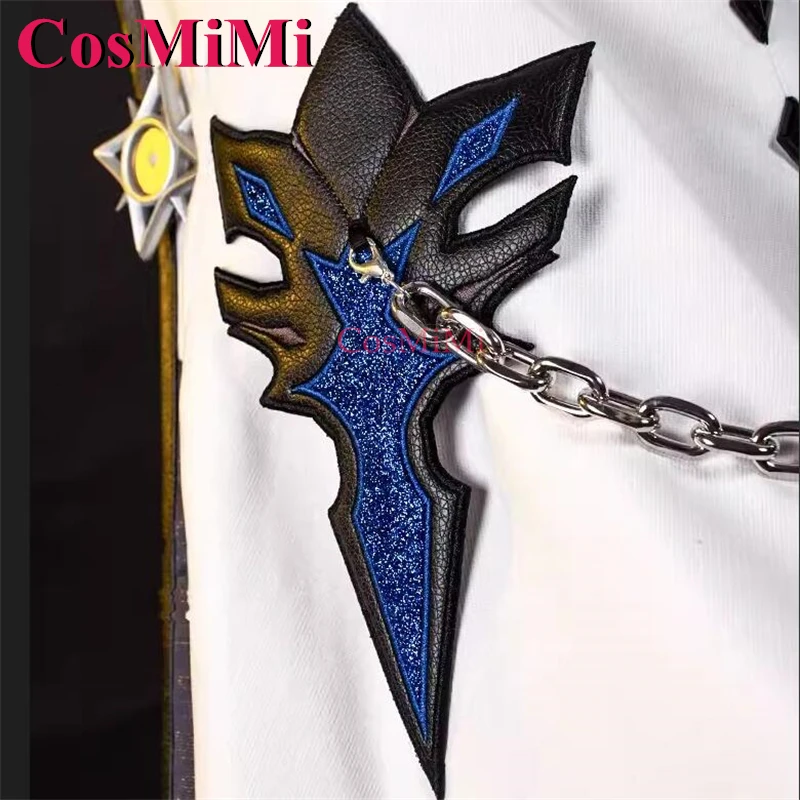 CosMiMi Spiel Genshin Impact Albedo Cosplay Kostüm Mode Hübsche Kampfuniform Männer Karneval Party Rollenspiel Kleidung S-XL