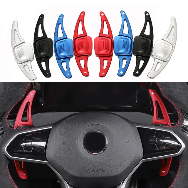 Do VW Golf 8 MK8 R GTI R Line Akcesoria 2020 2021 2022 Aluminiowe przedłużenie łopatki zmiany biegów kierownicy samochodowej 2 SZTUK