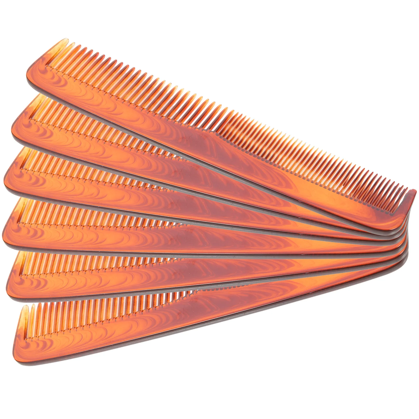 6Pcs Wide Teeth Hairdressing Comb Premium Plastic Hair Styling Comb Salon Hair Cutting Styling Tools for Men Comfortable