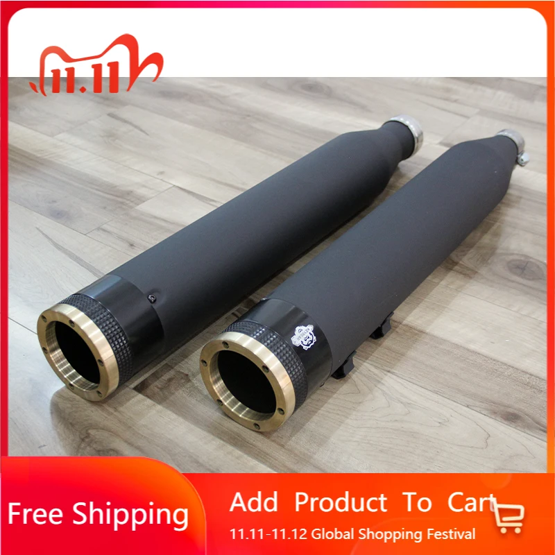 

STLF Black /Chrome 2017-Later HD Electra Glide Road Glide Street Glide-Compatible Electronically Adjustable Motorcycle Exhaust S