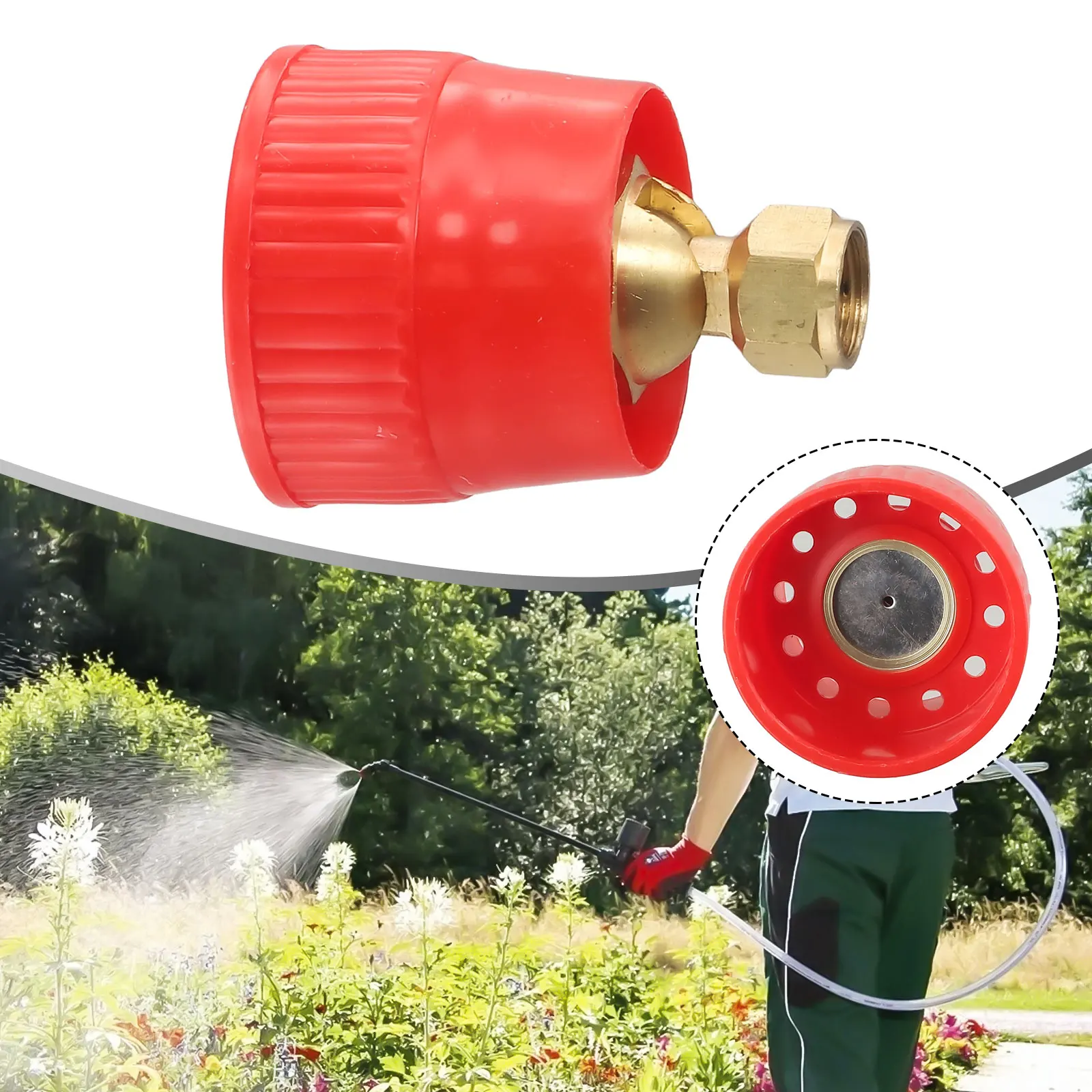 Agriculture 45 Degree Adjustable Irrigation Spray Nozzle Windproof Mist Sprinkler Copper Curved Nozzle Of Electric Spray