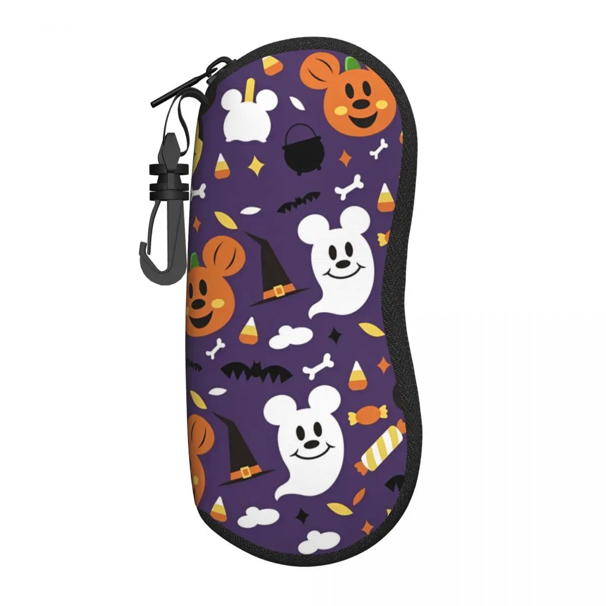 Mickey Mouse Halloween Pumpkin Glasses Case Unisex Portable Accessories Glasses Box Anti-Pressure Eyewear Container