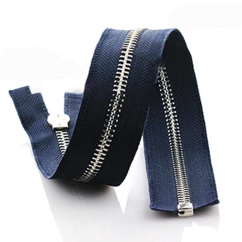 5# 55/65/75cm High Quality Open-End Auto Lock Metal Zipper Diy Handcraft For Clothing Pocket Garment Shoes Bags Sewing Accessori