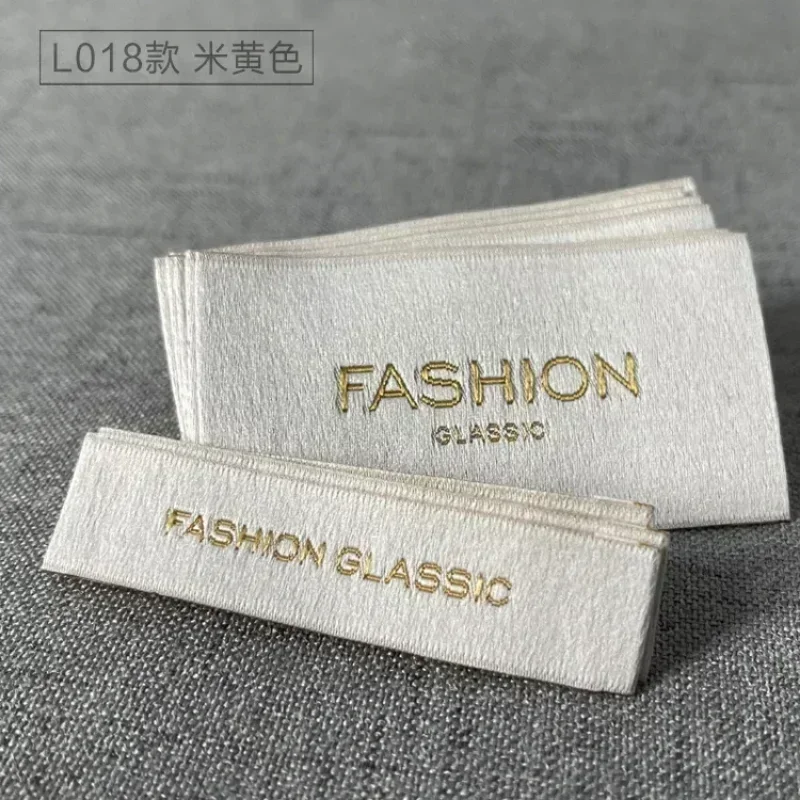 High-end clothing collar calibration as the main mark of clothing trademark special high-density custom spot general woven mark