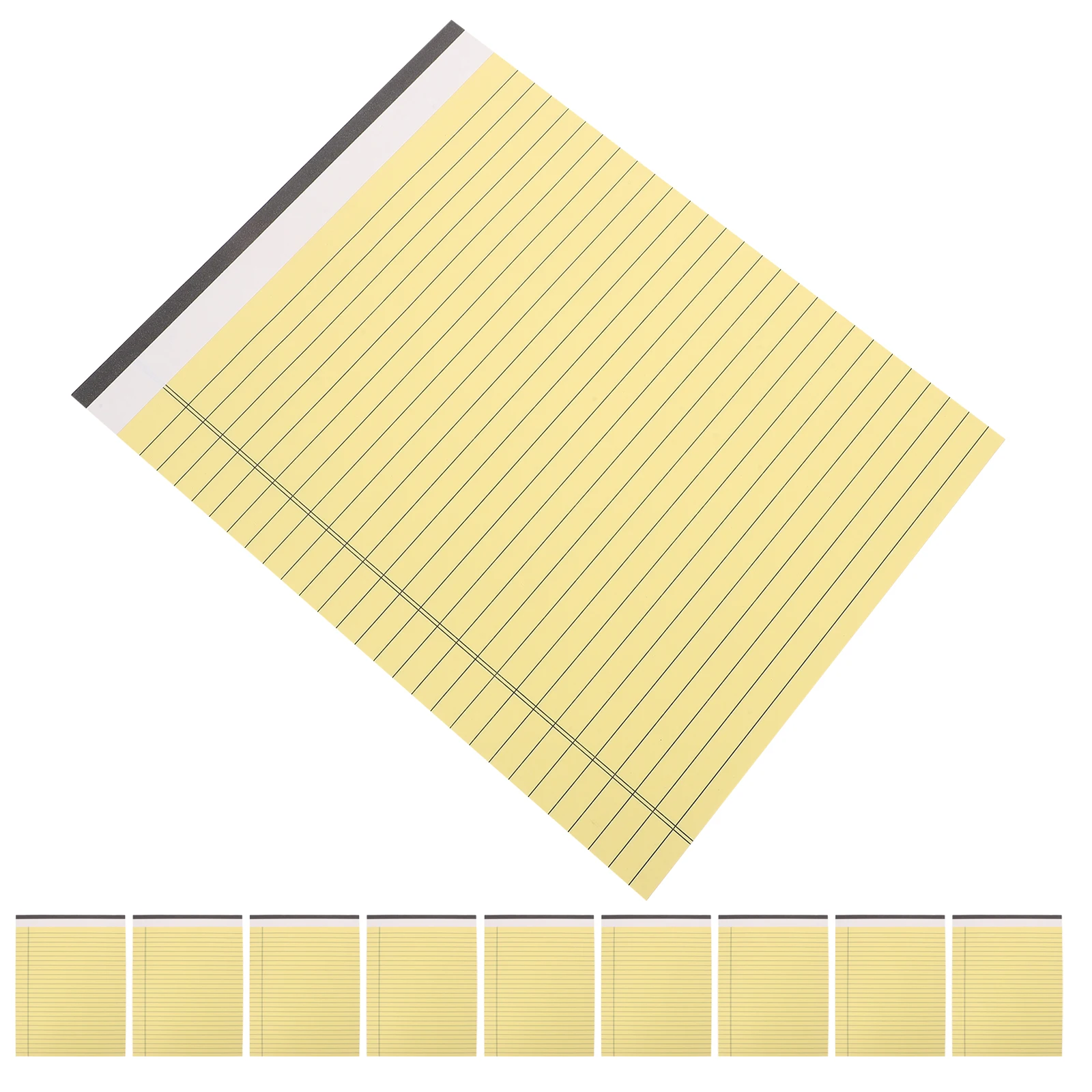 

10pcs Legal Paper Notepads 20.3X28Cm 80Gsm Thick Lined Writing Pads Double-Sided Printable Portable For School Office Business