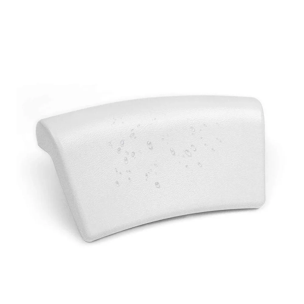 

Popular White PU Water-proof Bath Pillow with Modern Design for Spa and Bathroom Bathtub Use