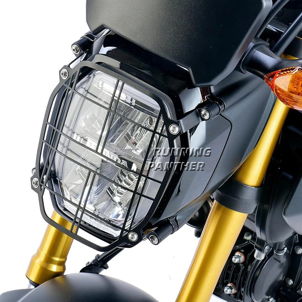 New Motorcycle Headlight Guard Protector Lens Cover Accessories Black For HONDA H2C Msx Grom 2020 2021 2022 H2C MSX GROM