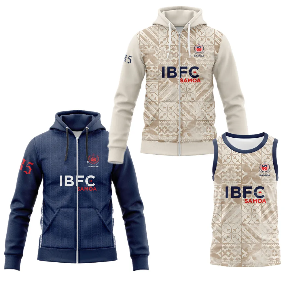 2026 SAMOA rugby jersey vest jacket Hoodie Training clothes MANU SAMOA Rugby Shirt Woman man children youth kids