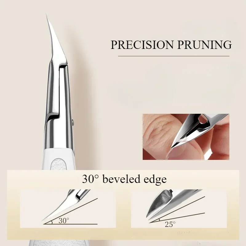 ステンレス鋼の巻き爪用爪切り、厚い爪用の爪切り、プロの足病医の爪切り