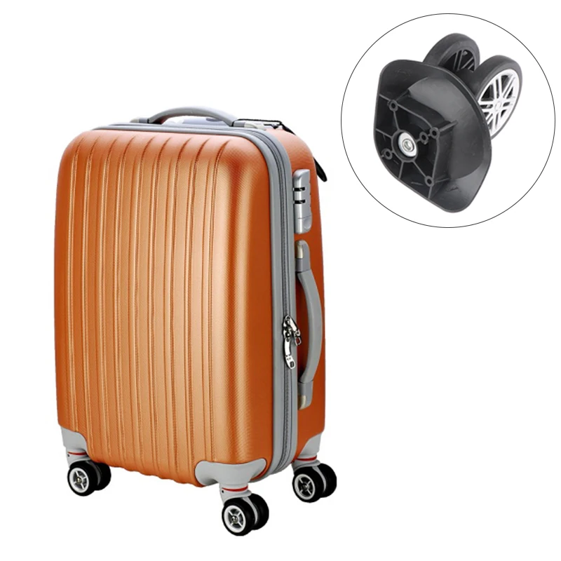 2Pairs Case Luggage Universal Wheels Trolley Case Wheel Repair Parts Suitcase Accessories