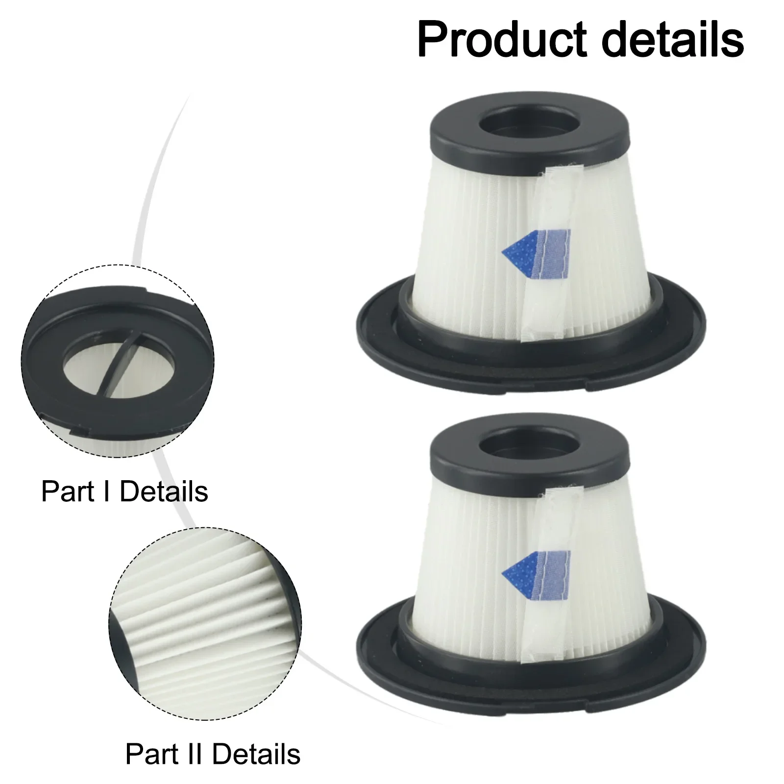 Kit de filtros de 2 piezas para Klarstein Clean 4G silencioso 10033762 / 10033763   Accesorios de repuesto de repuesto para aspiradora