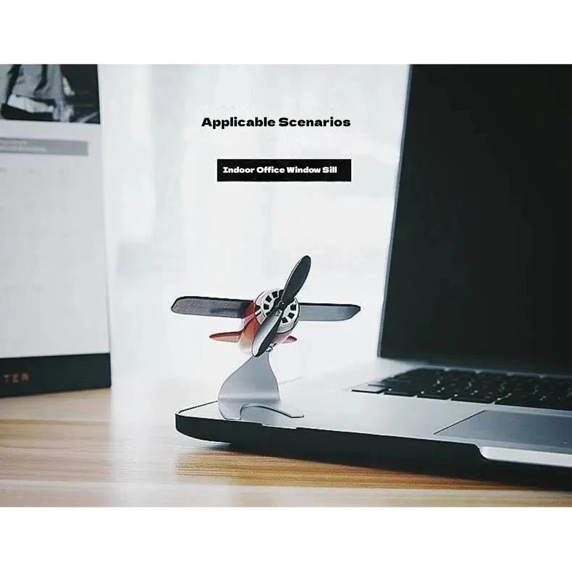 طائرة تعمل بالطاقة الشمسية، ديكور سيارة إبداعي للرجال، ملحقات داخلية للسيارة، هدية زينة لسطح المكتب للنساء والرجال، عشاق السيارة #1