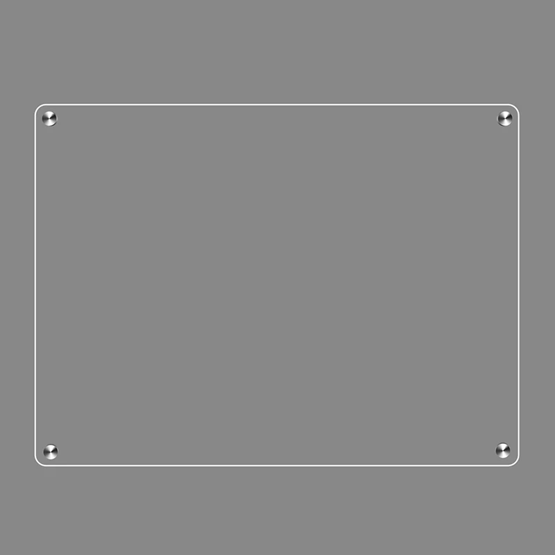 냉장고용 투명 아크릴 자석, 투명 보드, 건조 지우기 냉장고, 재사용 가능한 플래너용, 건조 지우기 마커 포함, 9 인치 x 13 인치, 2 개