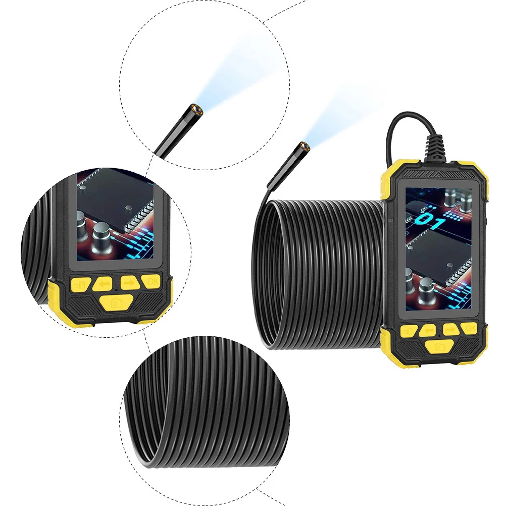 

1 set Industrial 1080P Digital Inspection Camera Led Lights Ip67 Waterproof For Vehicle Pipe Ac Repair Handheld