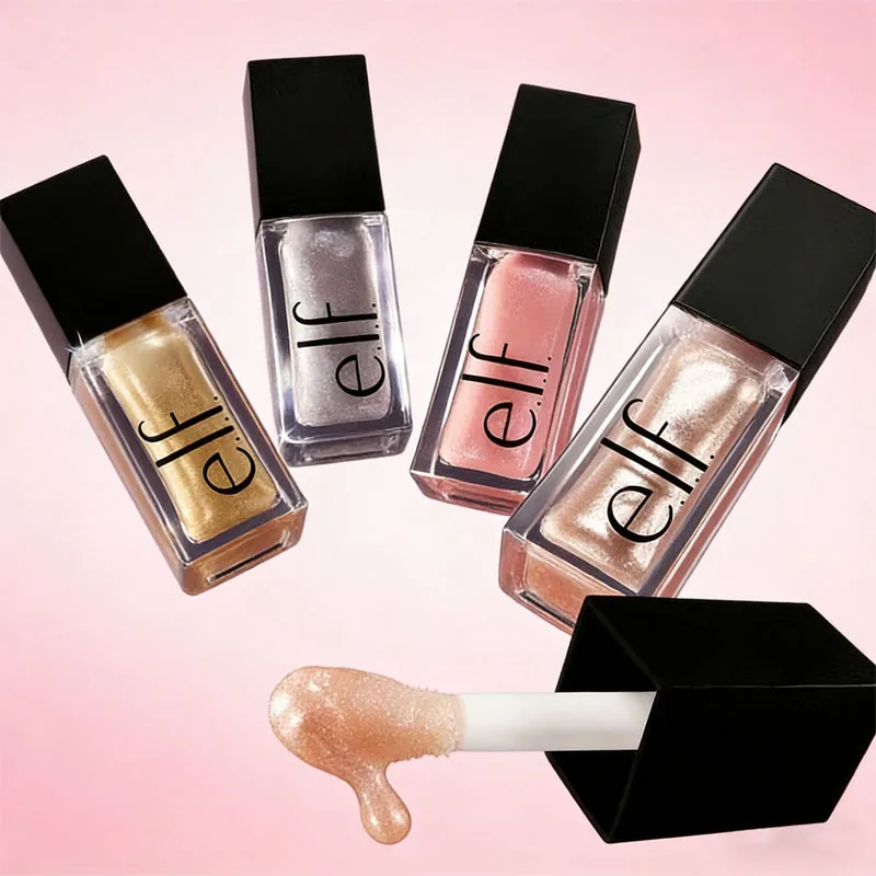 ELF Glow Reviver Lip Oil Glimmer Fresh Mint Stain Lip Gloss, Brillo Labial Resistente al Agua con Aplicador de Cojín Grande que Abraza los Labios, No Grasoso, Maquillaje