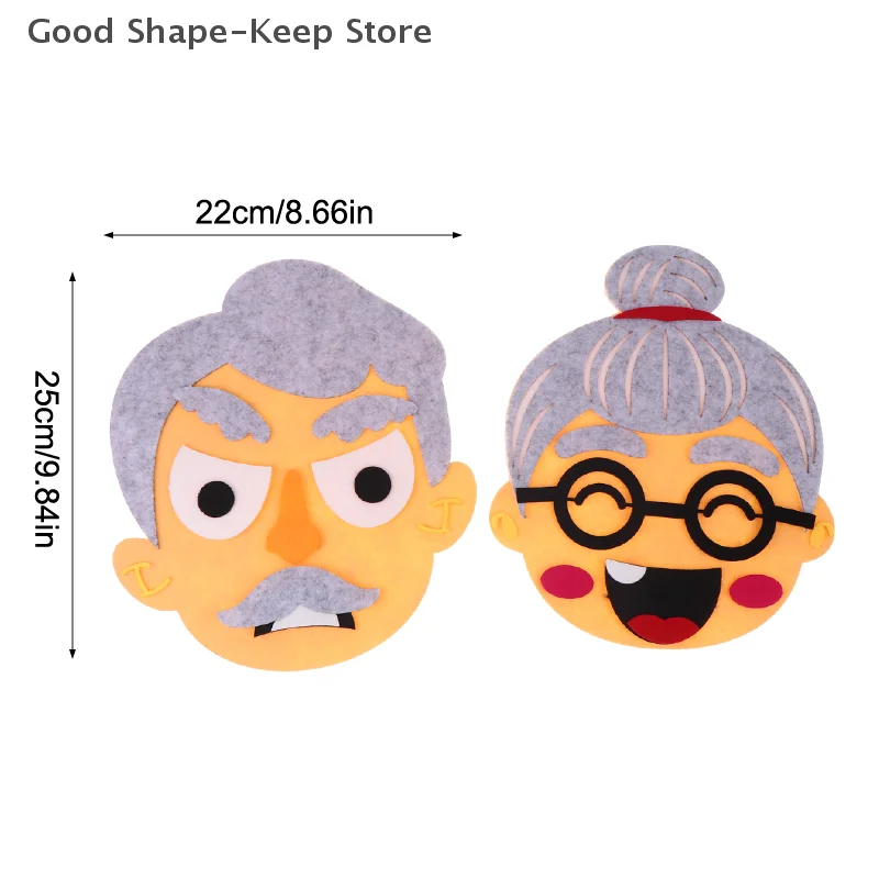 لعبة تعبير اللباد من مونتيسوري DIY، أداة تعليمية عاطفية للأطفال الصغار #5