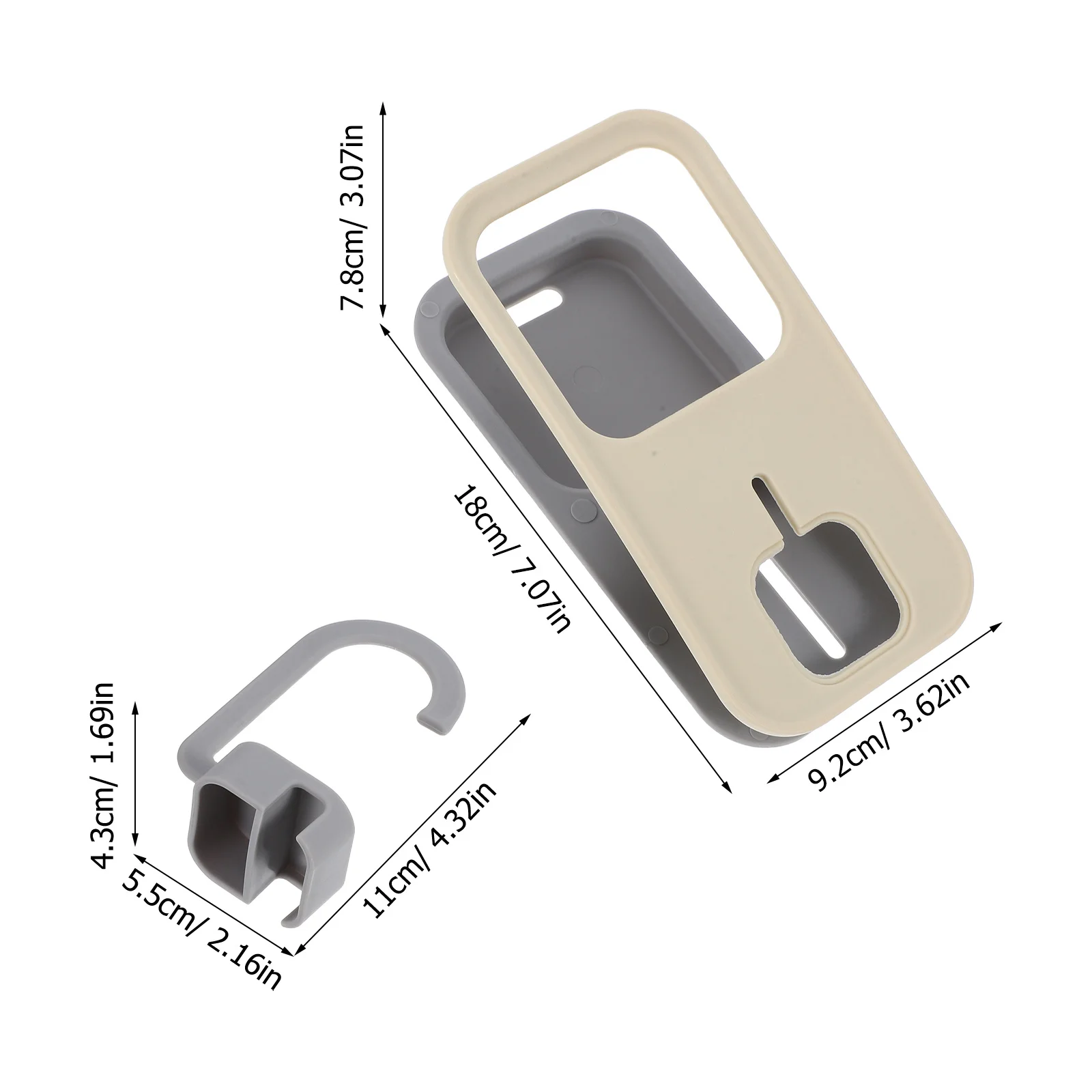 1 Set Multifunctional Desk Hook Clamp For Bags Umbrellas Water Cups Space-Saving Storage Rack Robust Plastic Holder Tableside