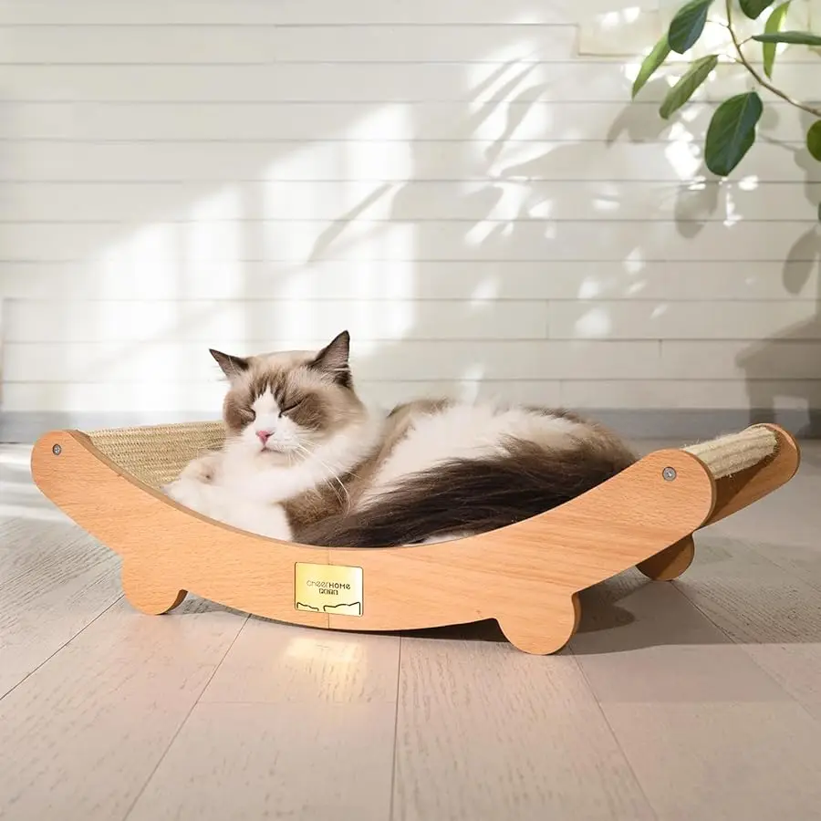 

Sisal Cat Scratcher Bed for Indoor Cats Hammock for Scratching Pad Cat Chair Nartural Sisal Scratch Post for Large Cats Scratche