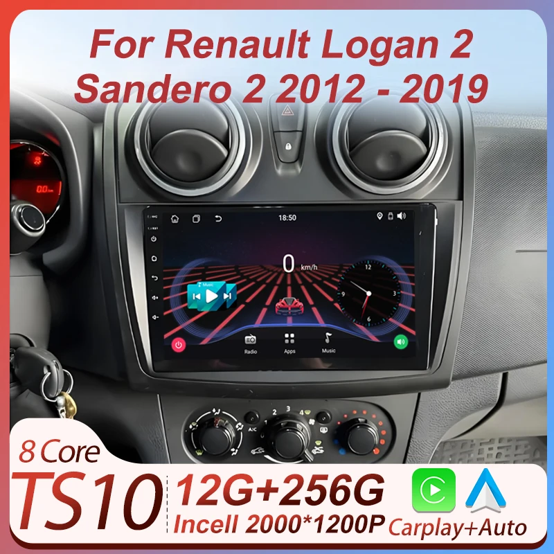 

Car Radio Car Multimedia Player For Renault Logan 2 2012-2022 Sandero 2 2013-2022 Automotive Multimedia Mirror Link Android Auto