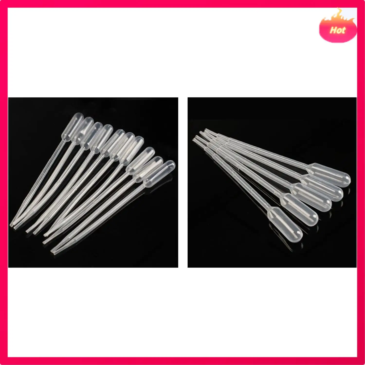 AD-200PCS Pipette graduate Contagocce in polietilene (0,2 ml e 0,5 ml)