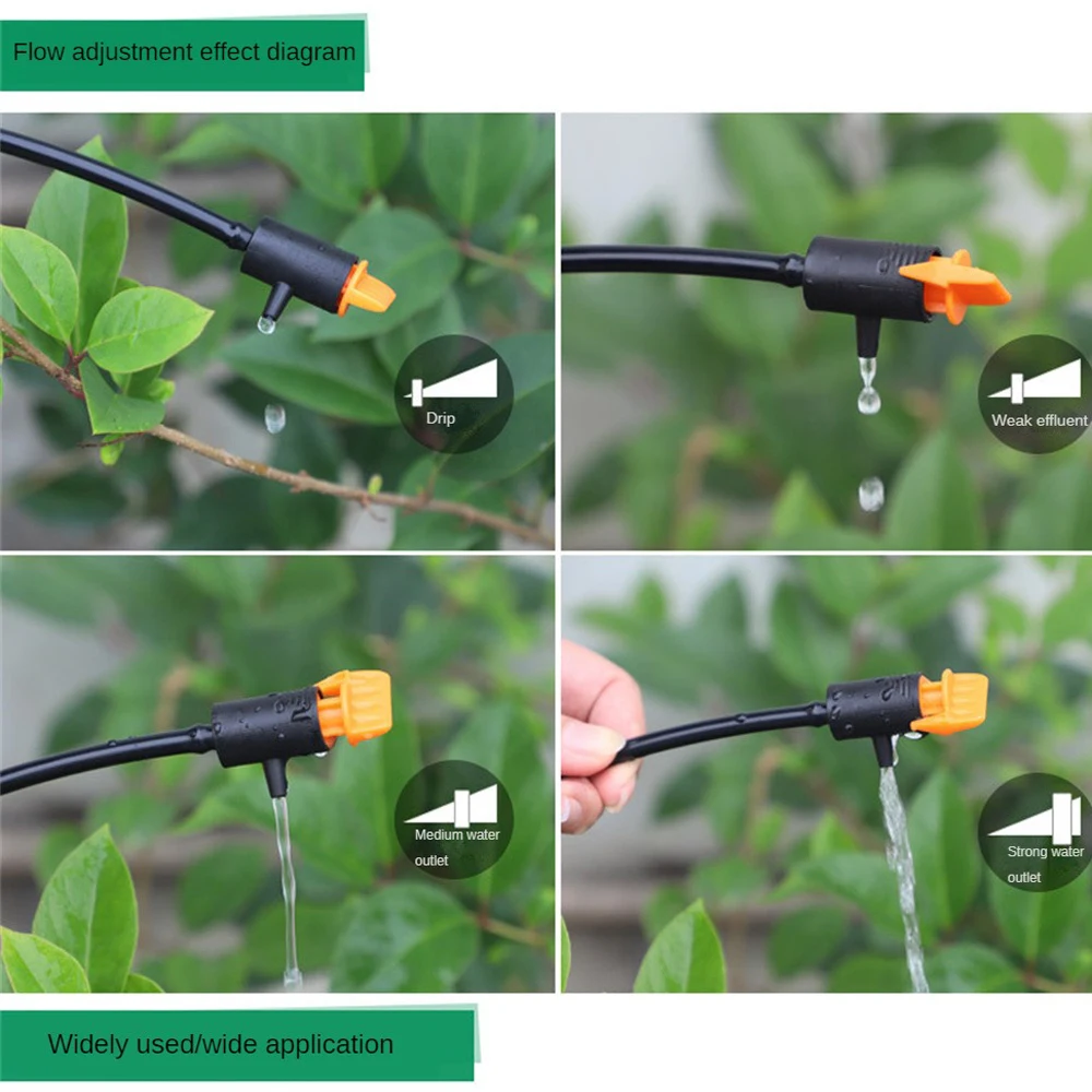 1/3/5PCS Micro Drip Irrigation System Tool Adjustable Dripper Pressure Compensated Dripper Garden Plants Watering Regulator