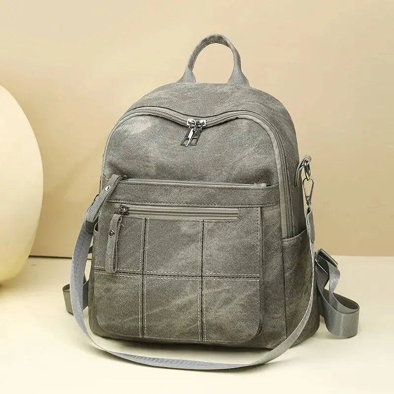 

Повседневная деловая сумка для ноутбука большой емкости, легкий стиль, модный сшитый рюкзак для девочек, подарки для путешествий