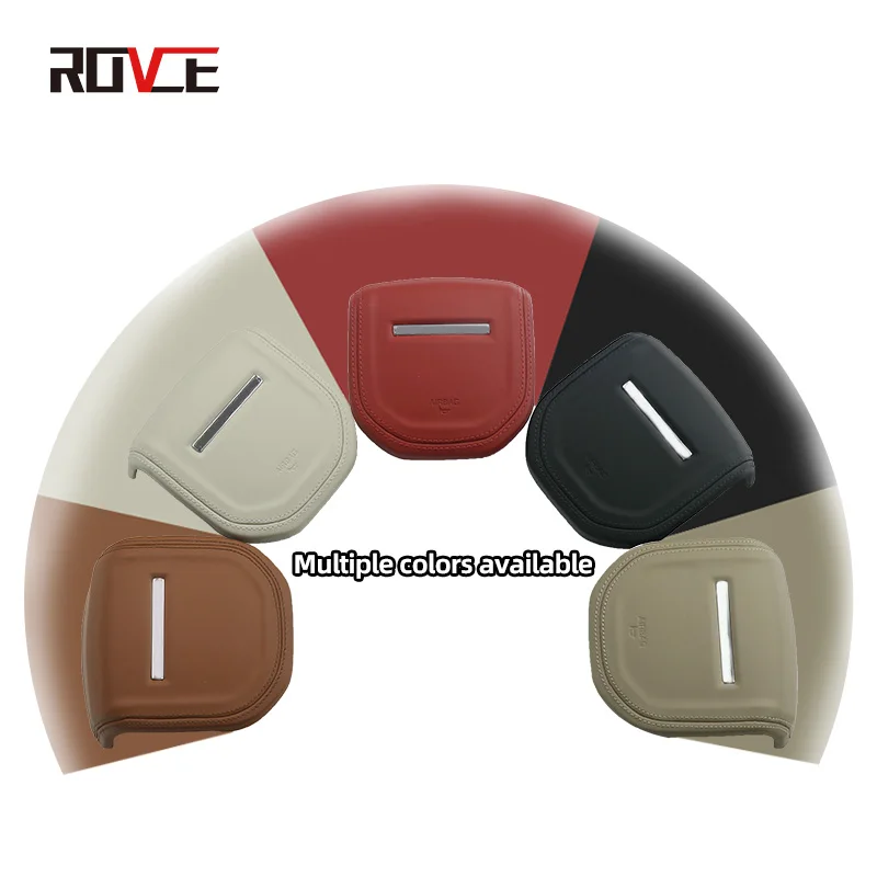 ROVCE Steering Wheel Horn Cover For Land Rover For Range Rover Vogue/Sport /Discovery Sport /Evoque Genuine Leather Airbag Cover